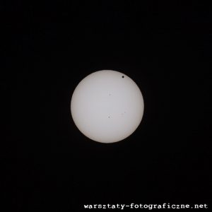 Słońce, Wenus i plamy słoneczne