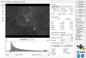 podgląd programu do zdjęć astronomicznych