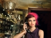 warsztaty fotograficzne, portret modelki w restauracji