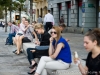 warsztaty fotograficzne, portret modeli wśród przechodniów